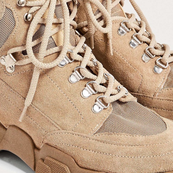 Beige Hiking Boots - Picture 2 of 8